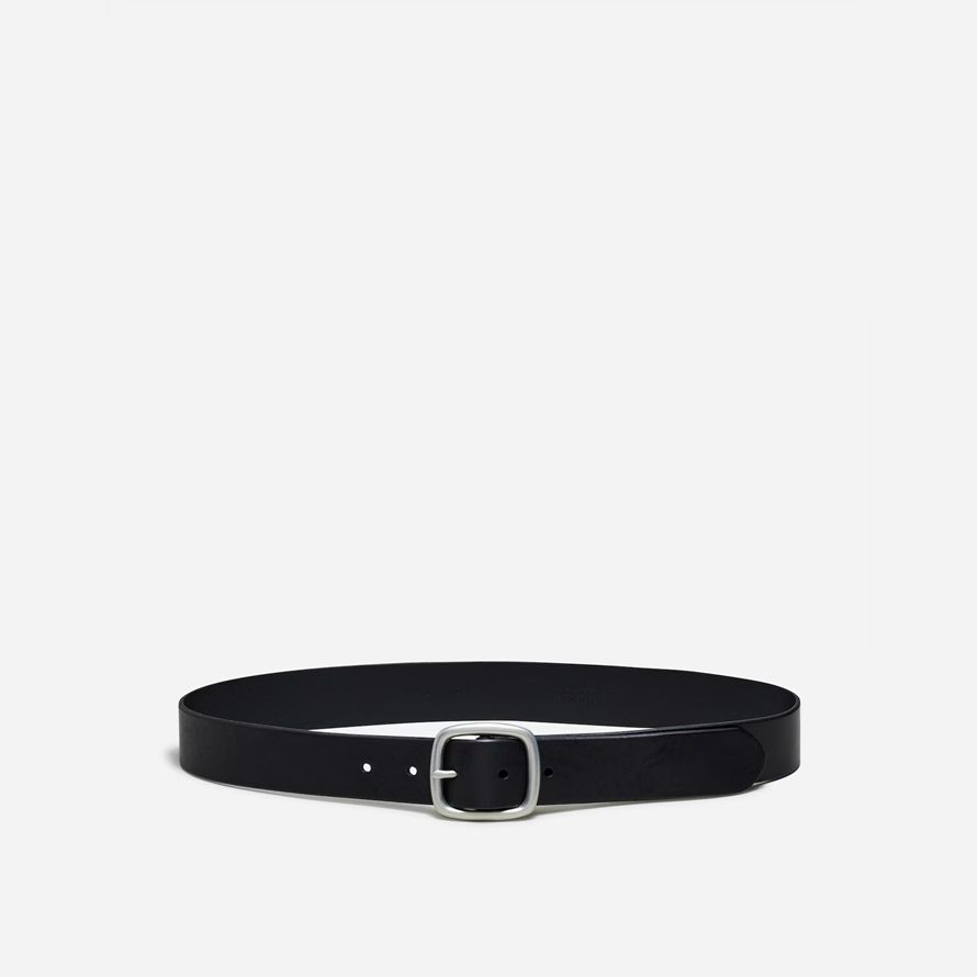 madewell cuir center-bar mens belt noir