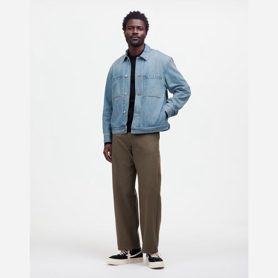 madewell shirt mens denim jacket bleu