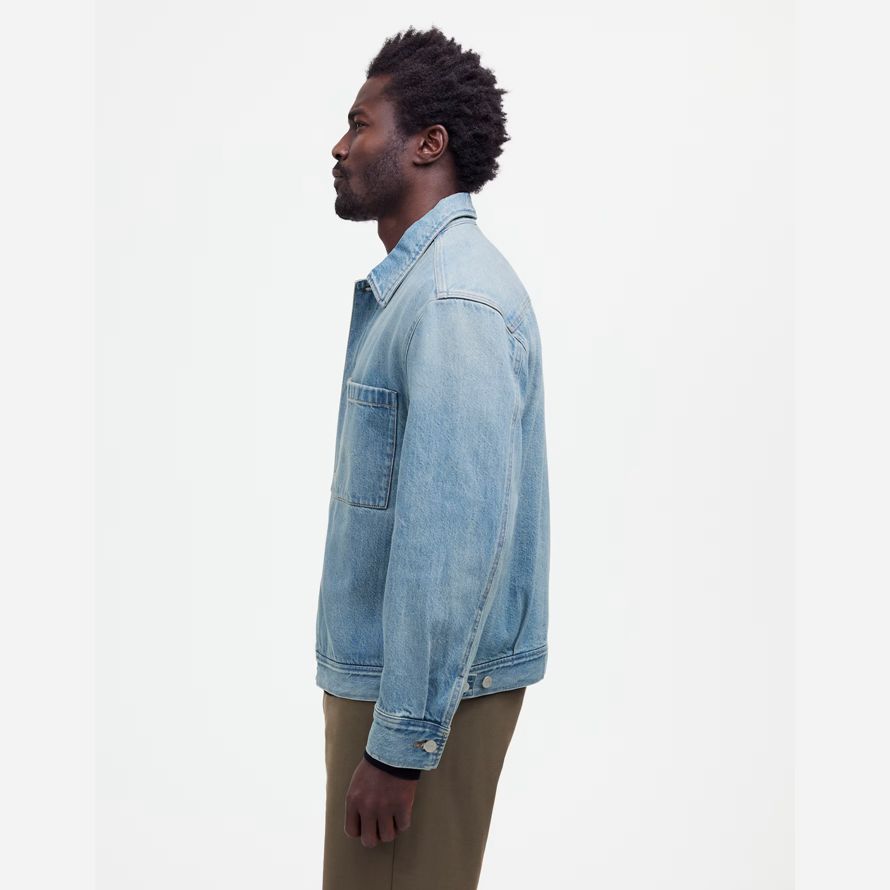 madewell shirt mens denim jacket bleu