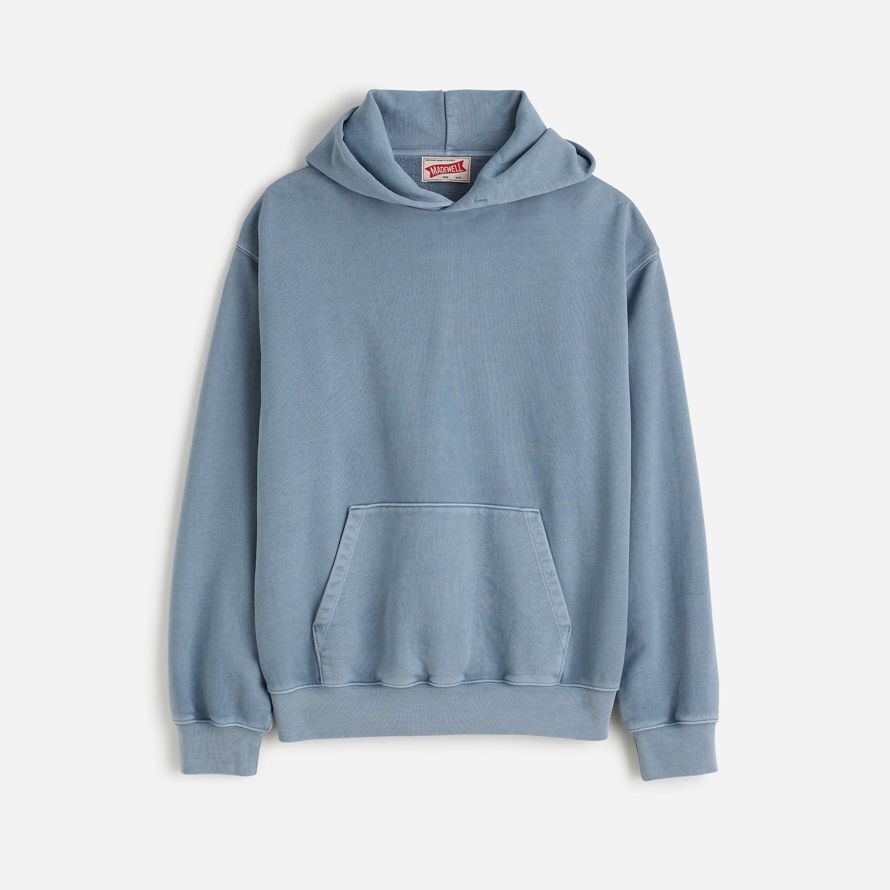 bleu gris mens madewell la mccarren poids moyen hoodie