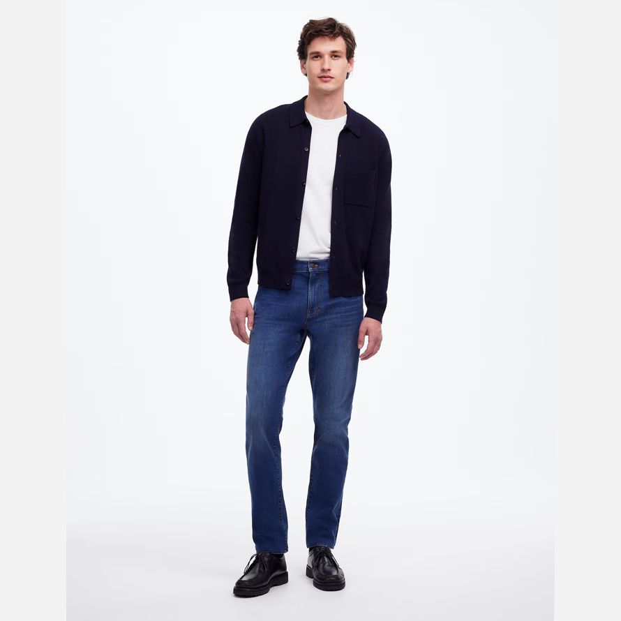 blue mens madewell athlétique slim jeans coolmax