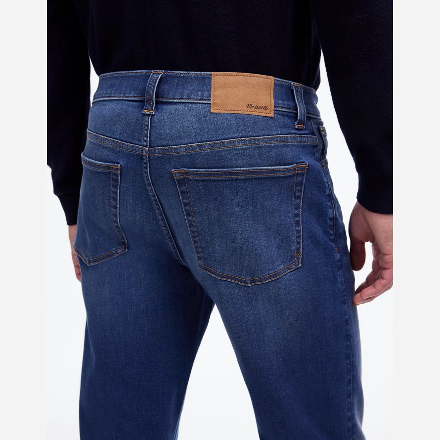 blue mens madewell athlétique slim jeans coolmax