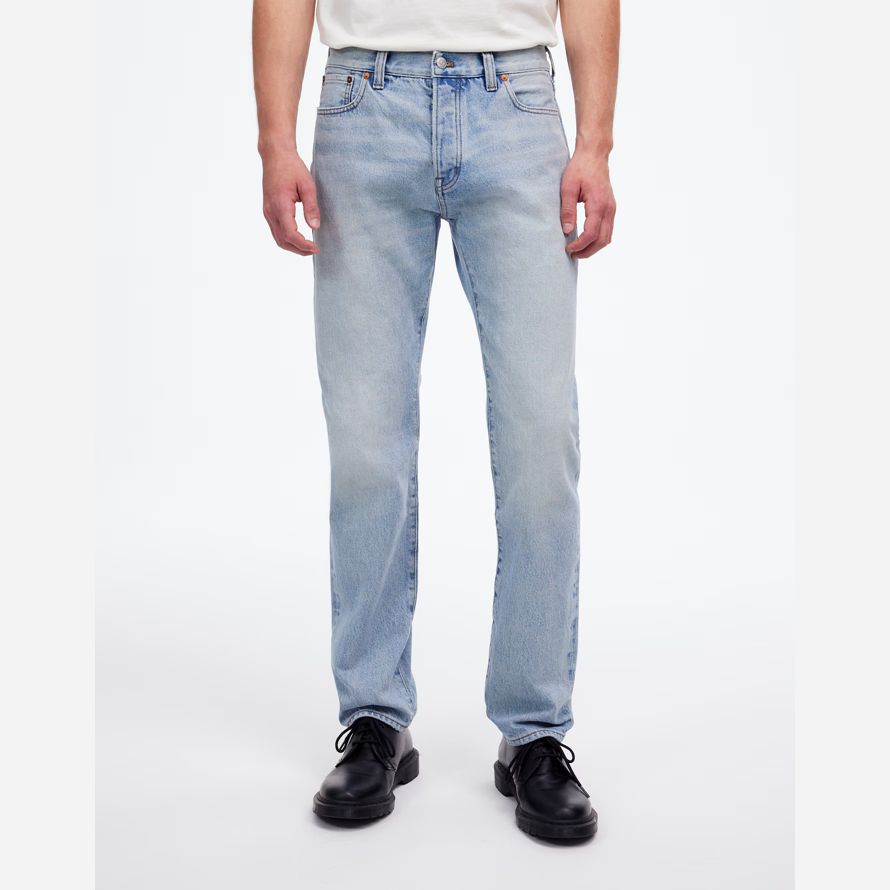 la lumière bleue madewell 1991 straight-leg selvedge jeans mens