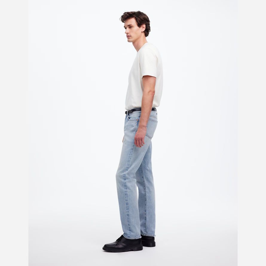 la lumière bleue madewell 1991 straight-leg selvedge jeans mens