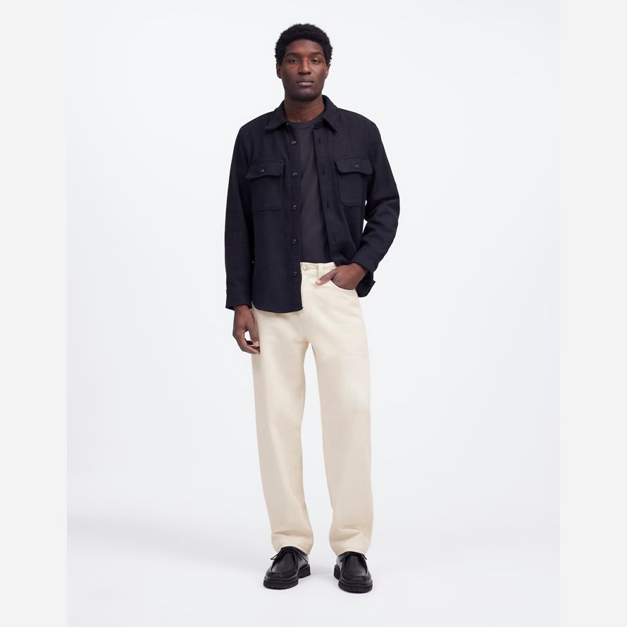 mens madewell 1991 lâche straight jeans À la crème