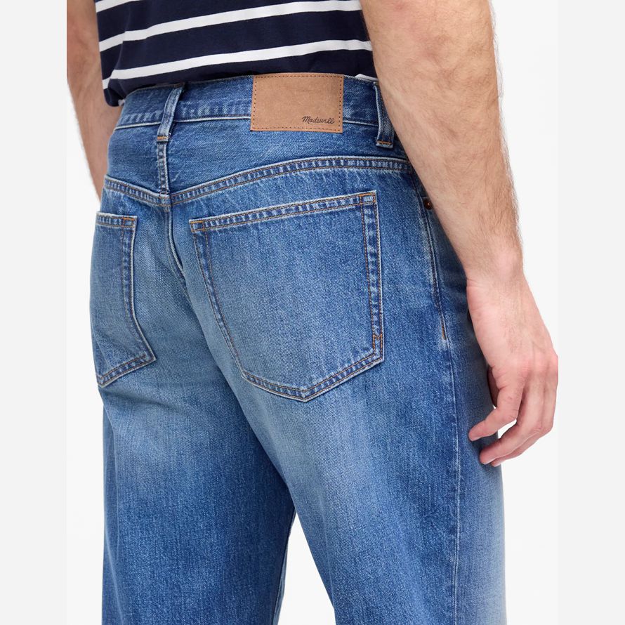 blue mens madewell 1991 lâche straight jeans