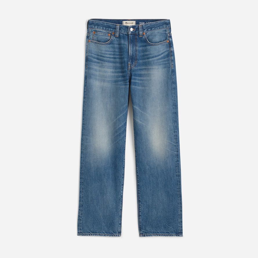 blue mens madewell 1991 lâche straight jeans