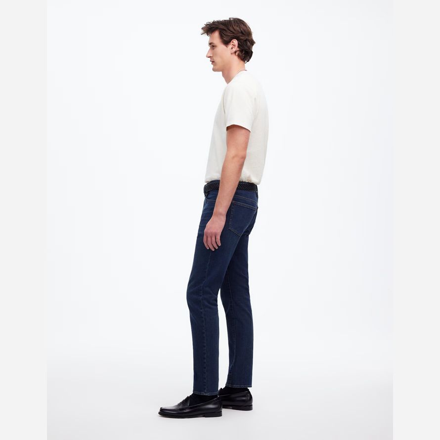 bleu foncé mens madewell slim jeans