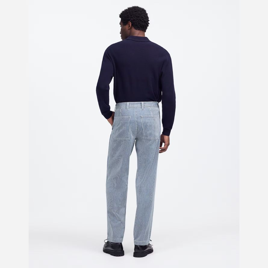 madewell baggy surplus ingénieur bande mens jeans bleu