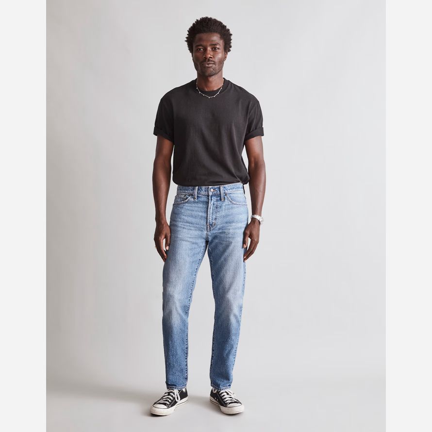 madewell détendu cône mens jeans bleu clair