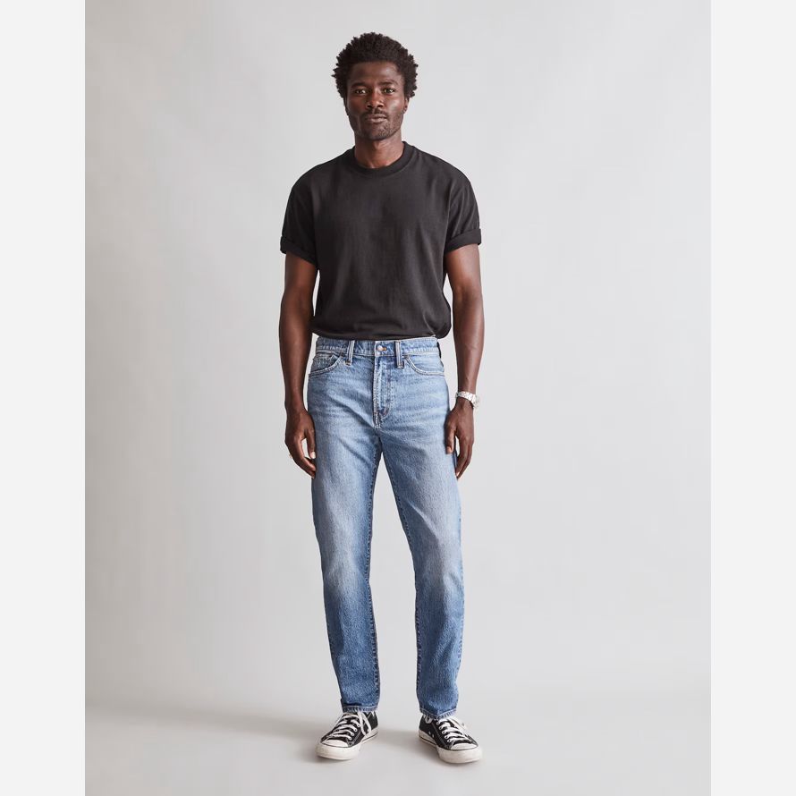 madewell détendu cône mens jeans bleu clair