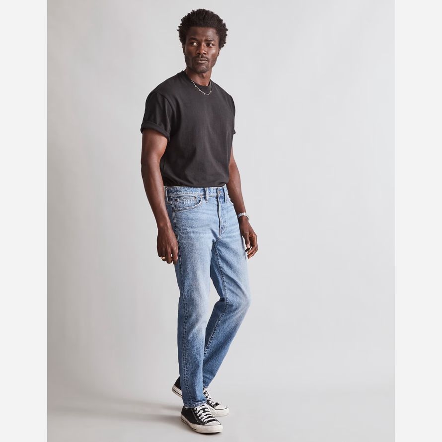 madewell détendu cône mens jeans bleu clair