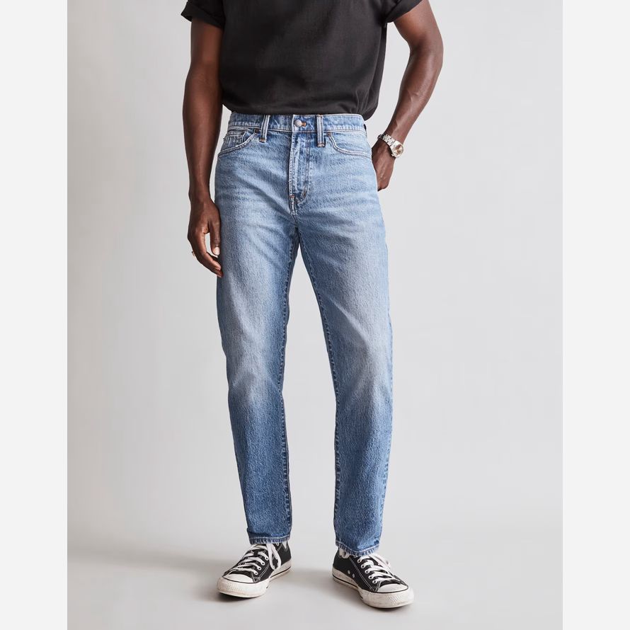 madewell détendu cône mens jeans bleu clair