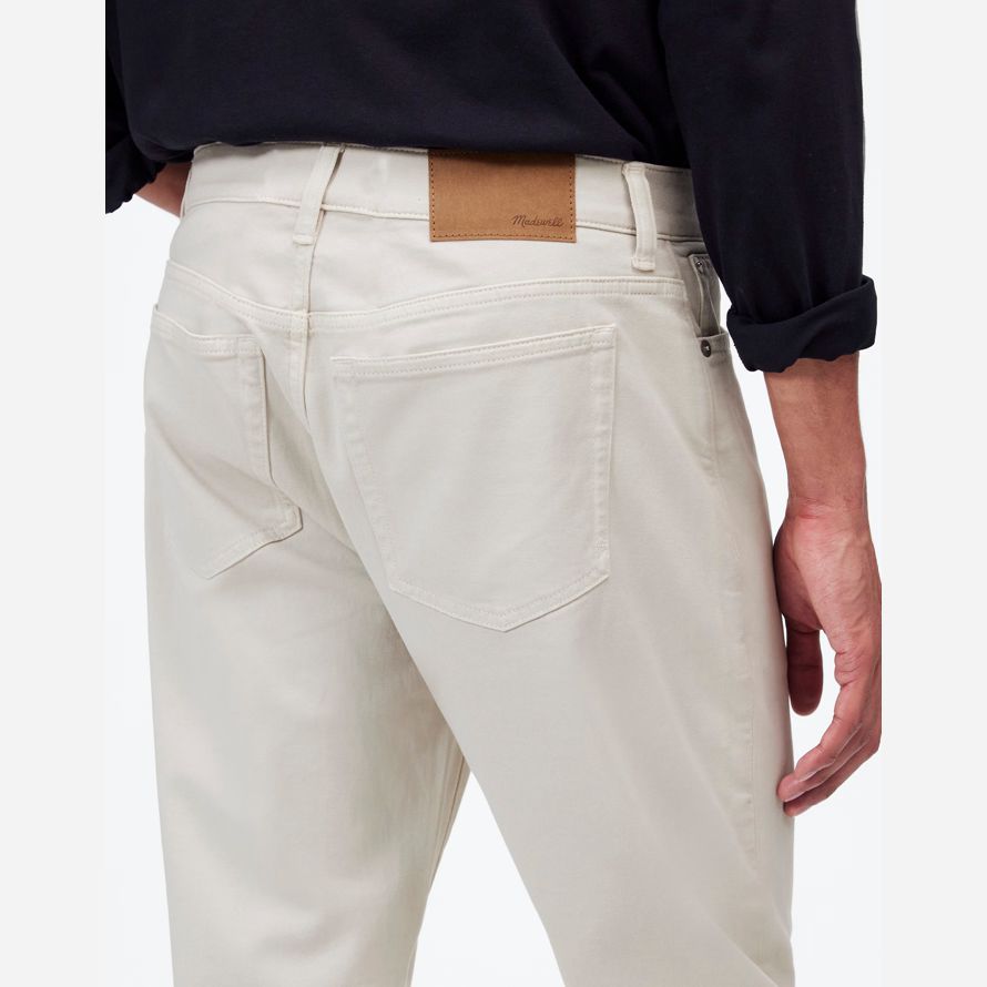 madewell la allday 1991 straight-leg mens pantalon de crème légère