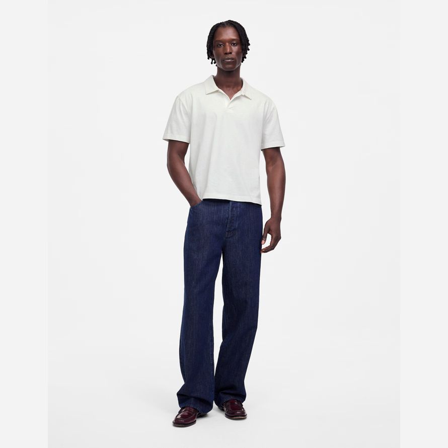 mens madewell le vintage polo blanc