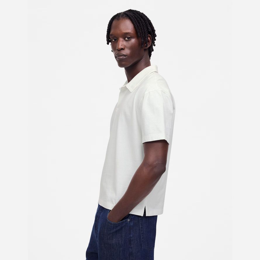 mens madewell le vintage polo blanc