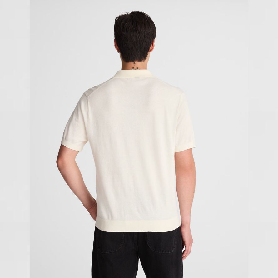 madewell À trois boutons pull polo mens À la crème léger