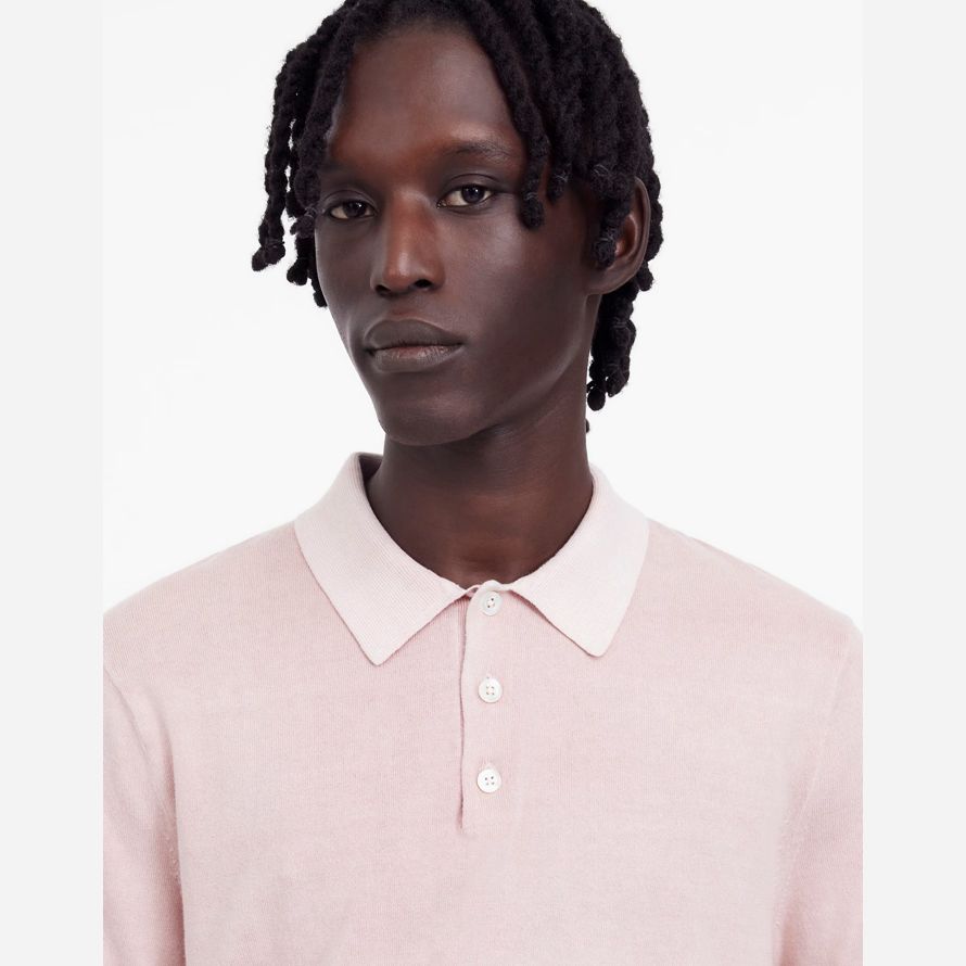 rose mens madewell À trois boutons pull polo