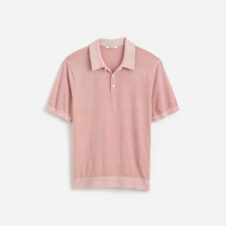 rose mens madewell À trois boutons pull polo