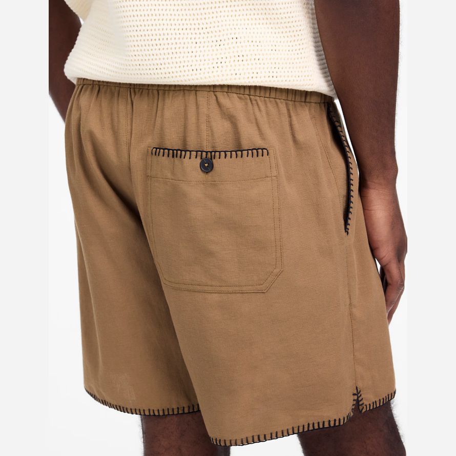 brun madewell des points de feston everywear mens shorts