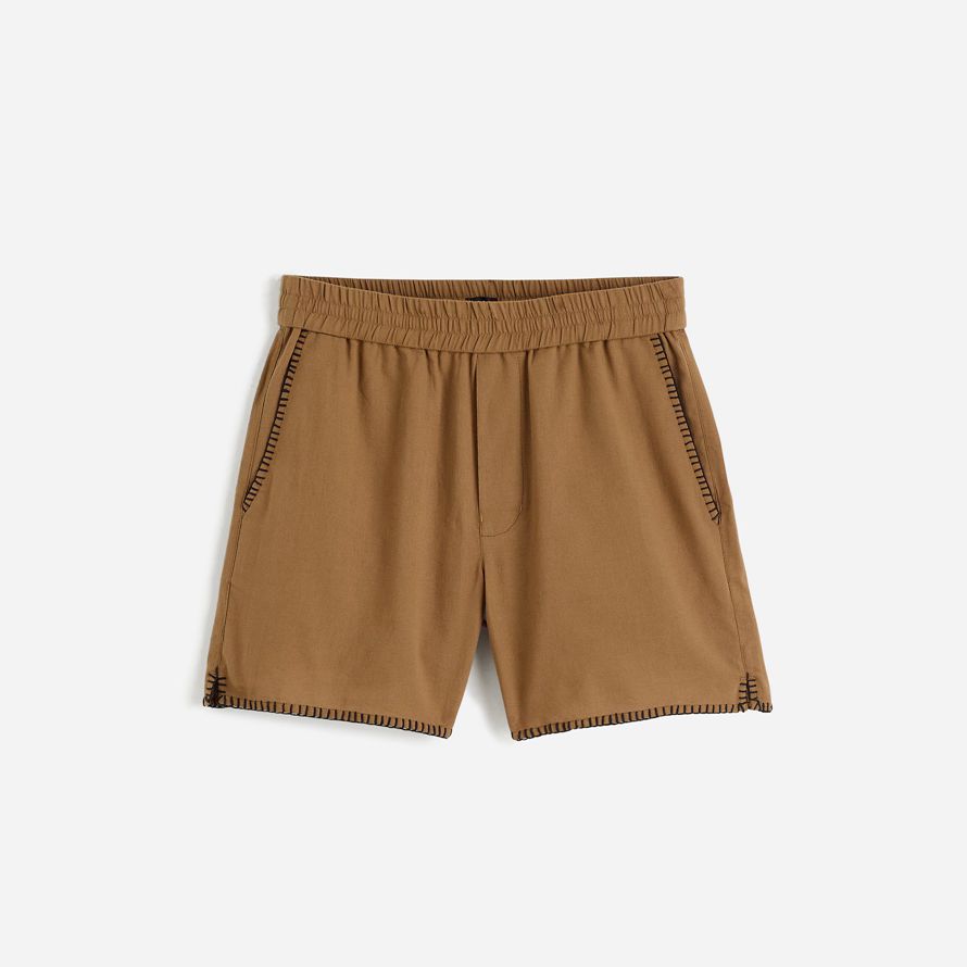 brun madewell des points de feston everywear mens shorts