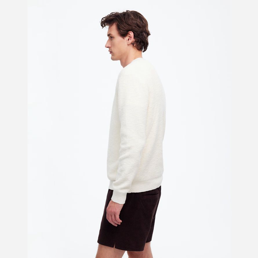 brun foncé mens madewell everywear seersucker short en velours côtelé