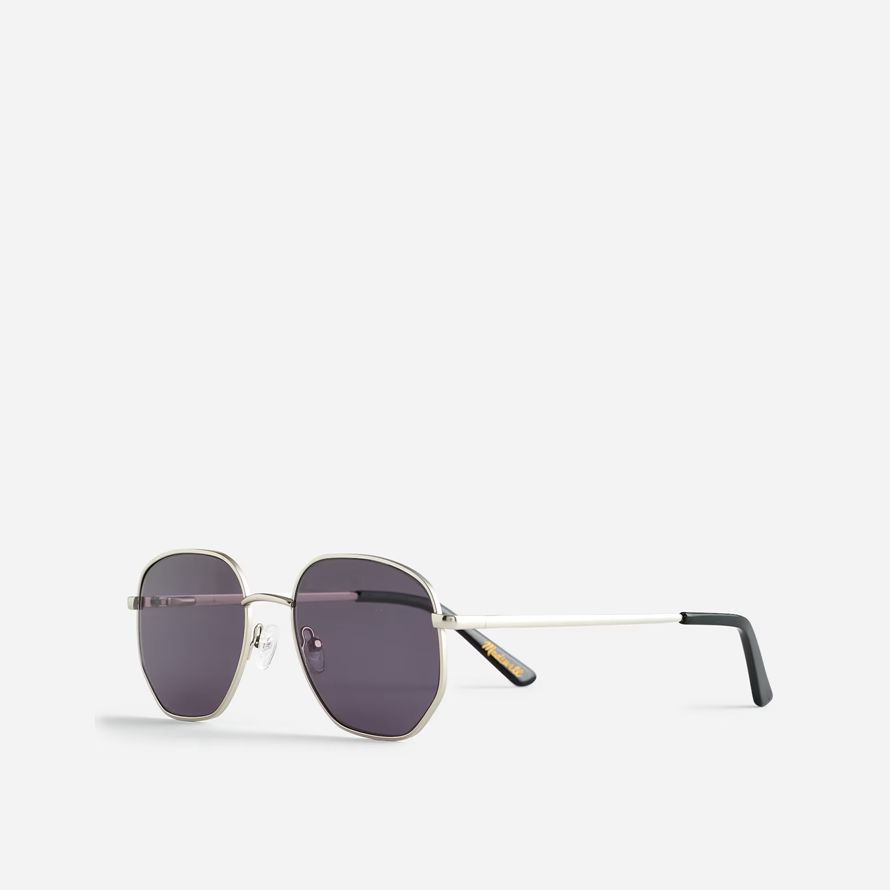 madewell wire frame lunettes de soleil des hommes métallique