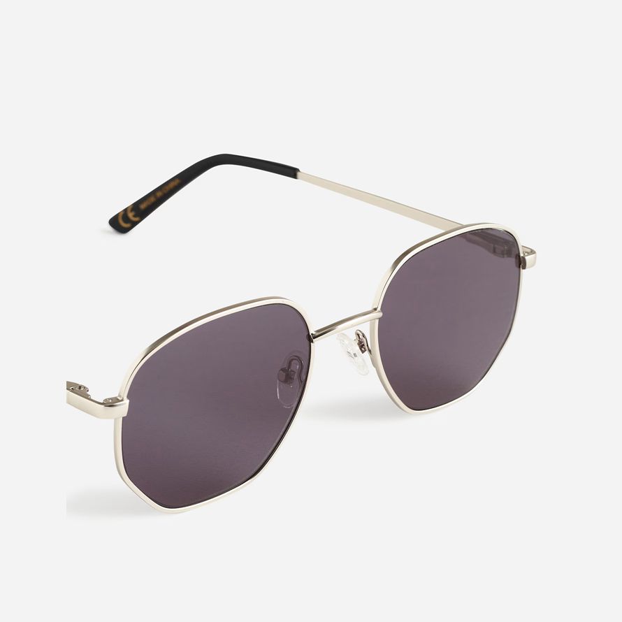 madewell wire frame lunettes de soleil des hommes métallique
