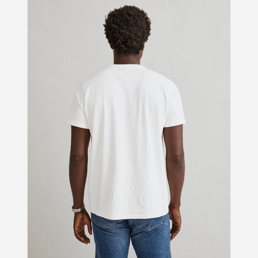 madewell vêtement teint allday crewneck mens t-shirts blancs