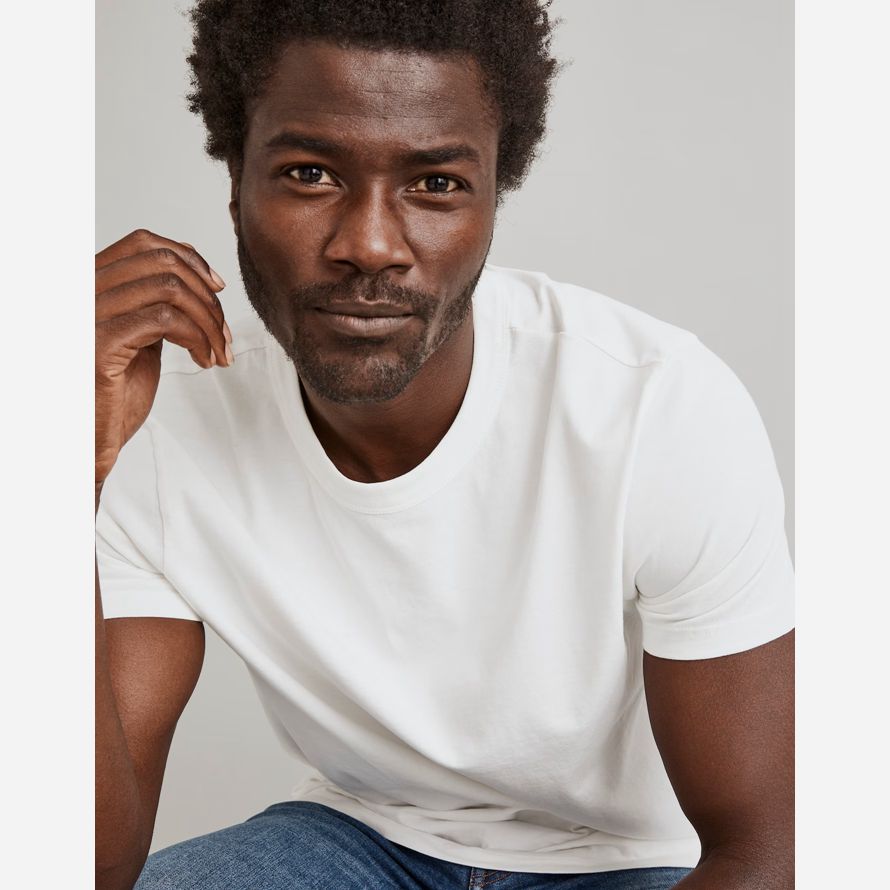 madewell vêtement teint allday crewneck mens t-shirts blancs