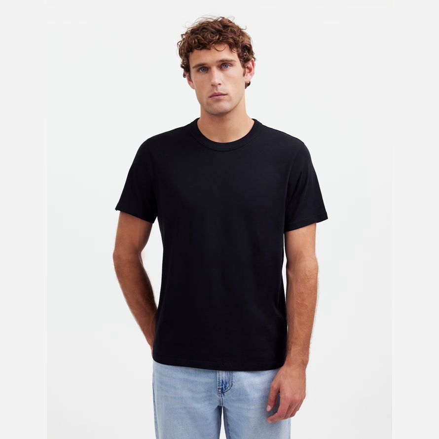 mens madewell vêtement teint allday encolure ras du cou t-shirts noir