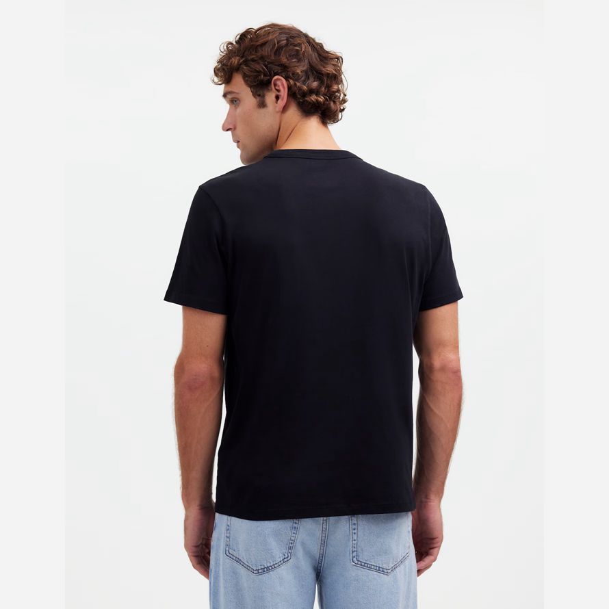 mens madewell vêtement teint allday encolure ras du cou t-shirts noir