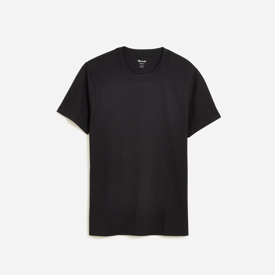 mens madewell vêtement teint allday encolure ras du cou t-shirts noir