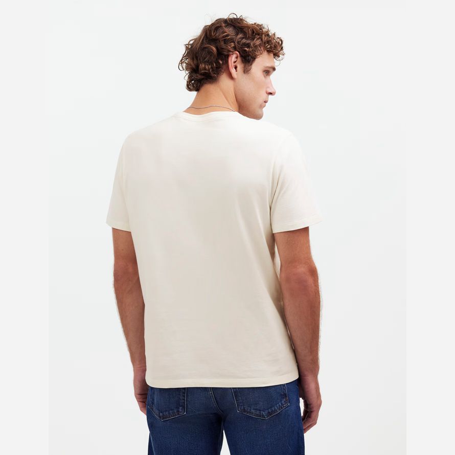 mens madewell vêtement teint allday encolure ras du cou t-shirts À la crème