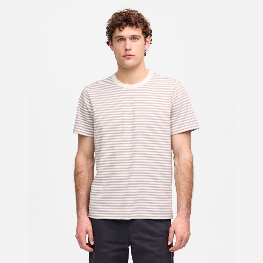 mens madewell vêtement teint allday encolure ras du cou t-shirts beige blanc