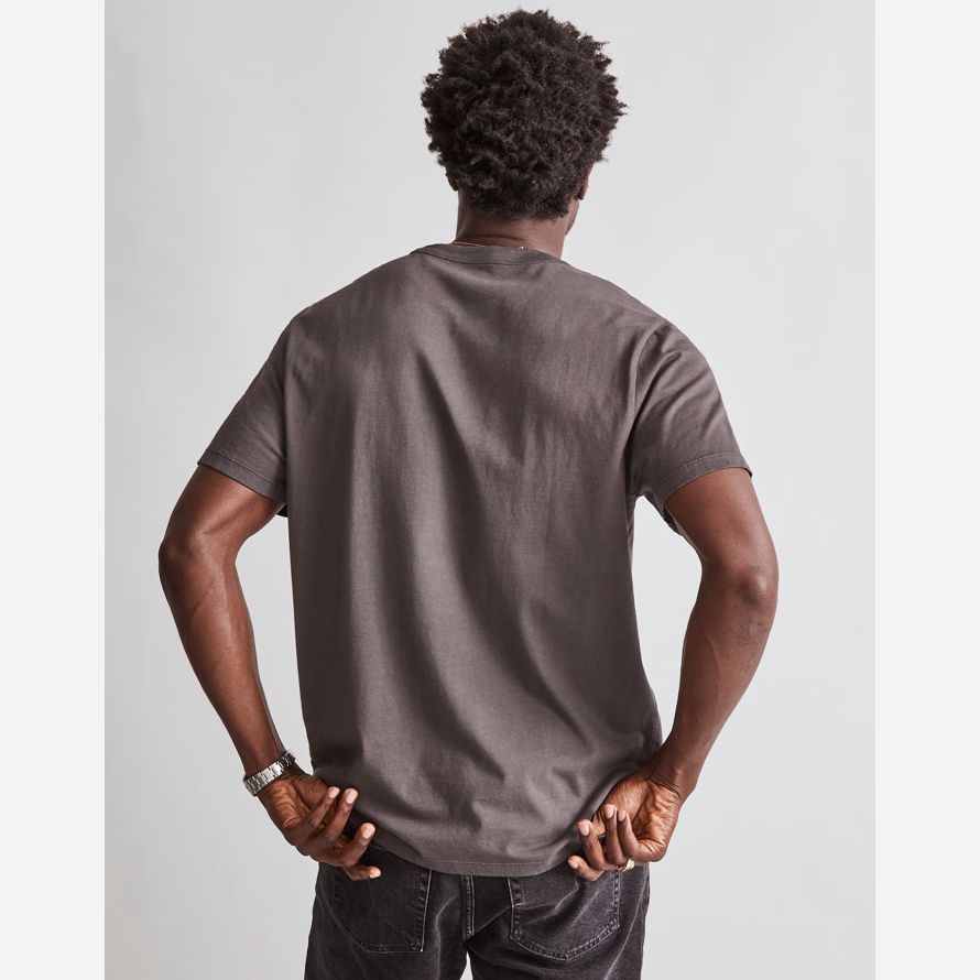 gris foncé mens madewell vêtement teint allday encolure ras du cou t-shirts