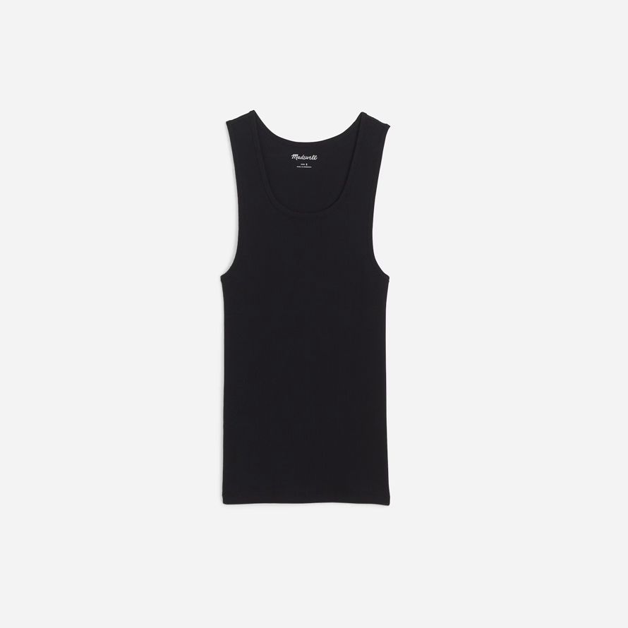 noir madewell côtelée mens réservoir