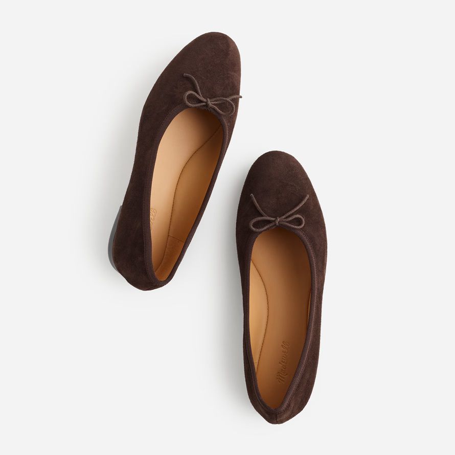 madewell avril womens ballet flat chocolat