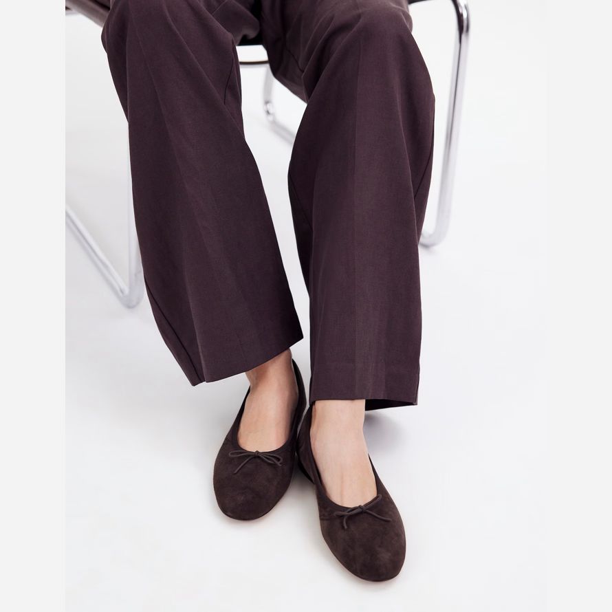 madewell avril womens ballet flat chocolat