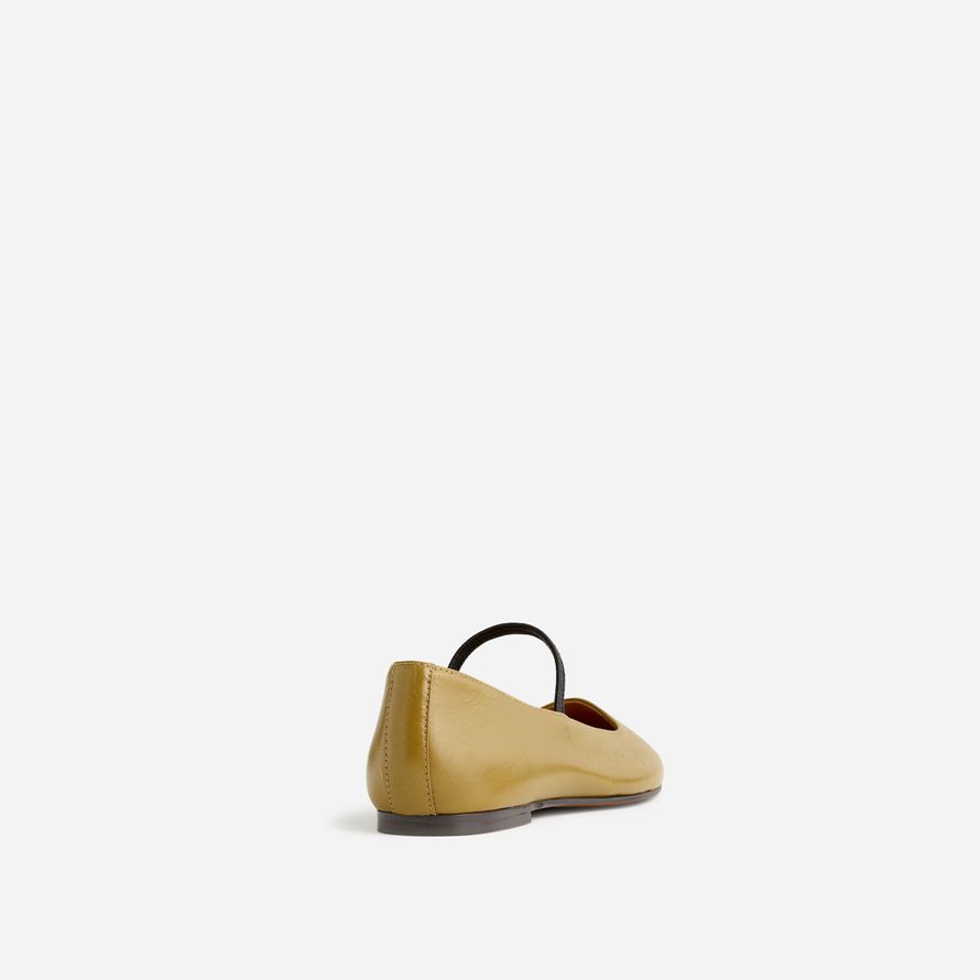 kaki vert womens madewell le greta ballet flat