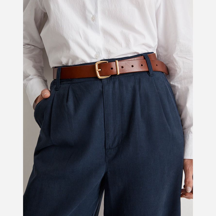 brun womens madewell lessentiel de ceinture en cuir