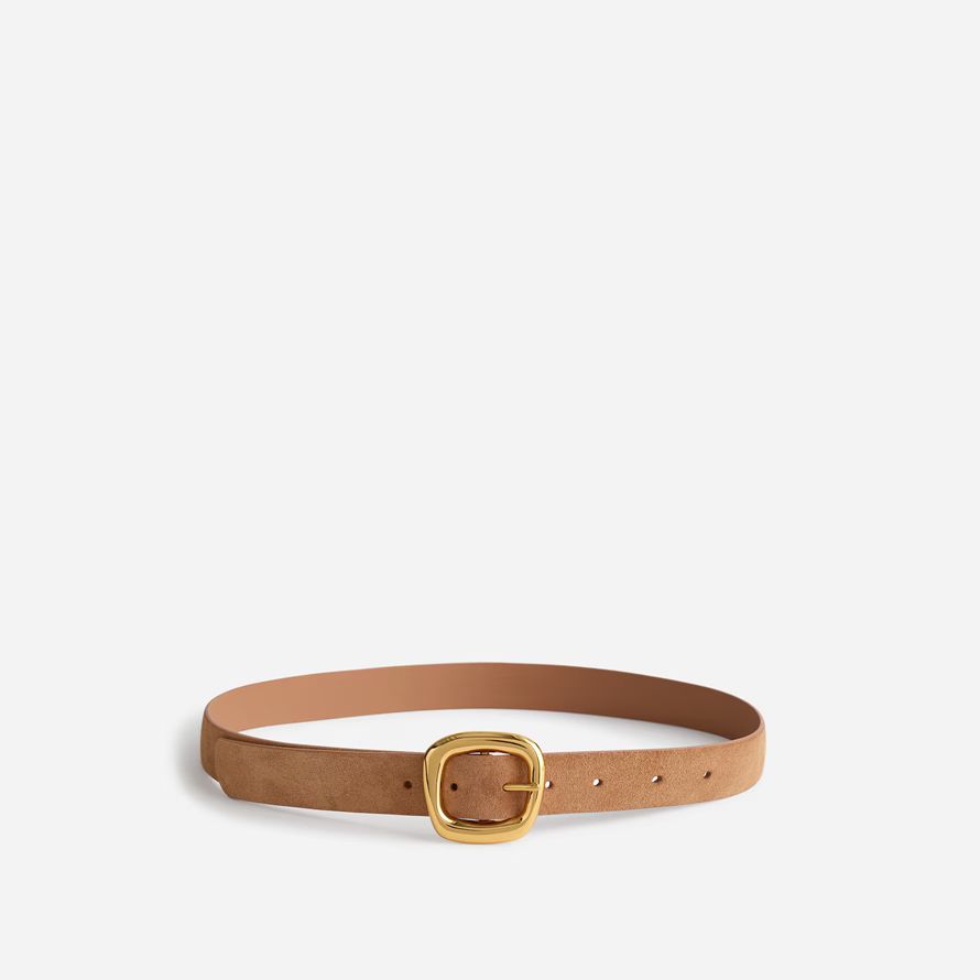 womens madewell sculpturale boucle ceinture marron