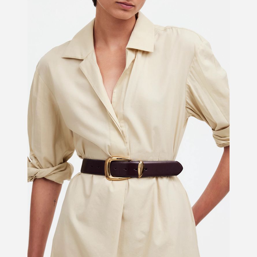 chocolat madewell métal chunky déclaration womens ceinture