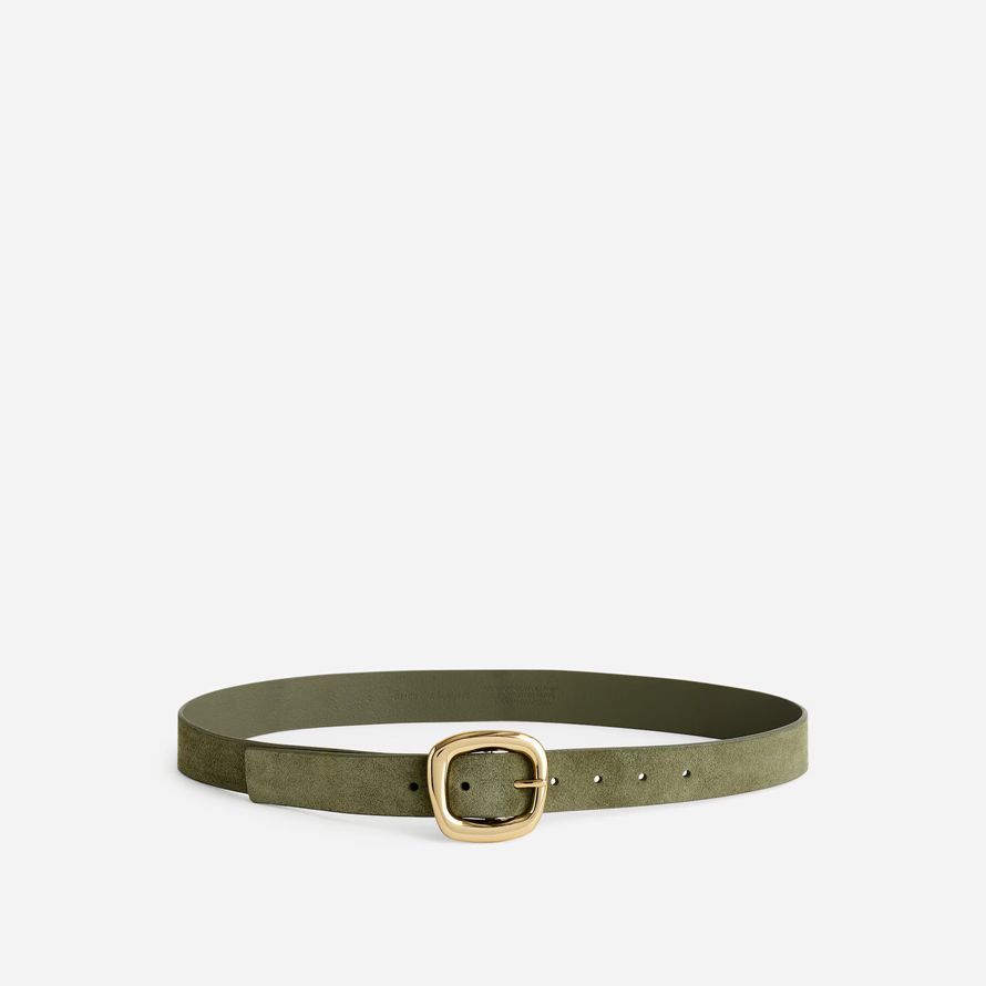 madewell sculpturale boucle womens ceinture verte