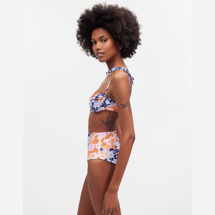 multicolore womens madewell agua bendita haut de bikini