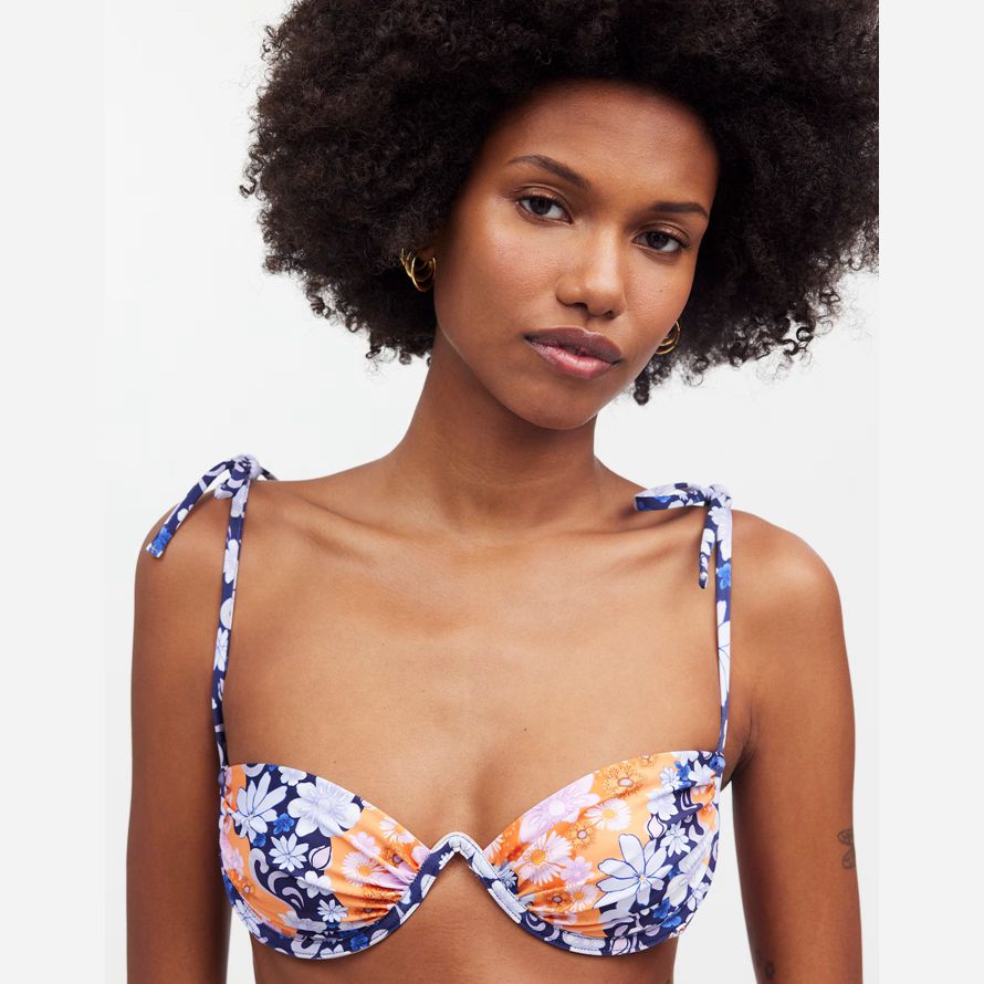 multicolore womens madewell agua bendita haut de bikini