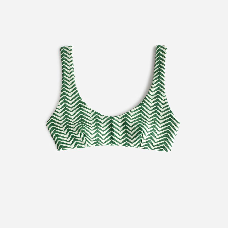 green womens madewell zoulou amp zephyr zig zag culture haut de bikini