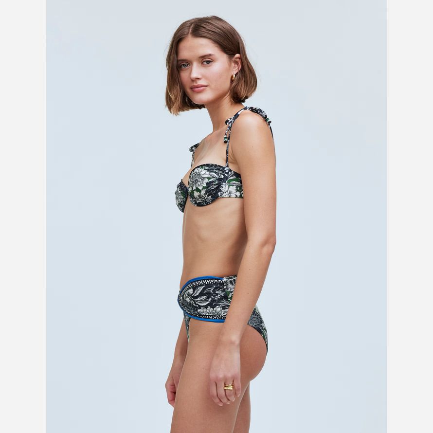 womens madewell agua bendita haut de bikini multicolore