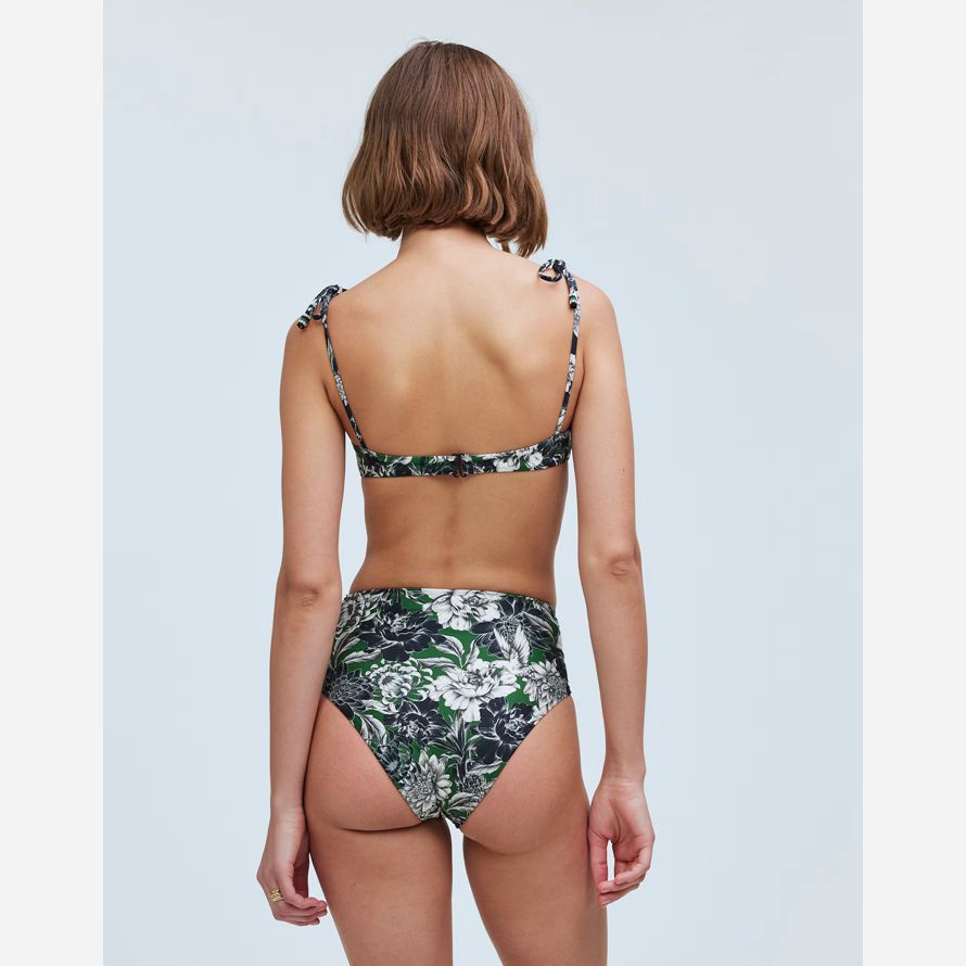 womens madewell agua bendita haut de bikini multicolore