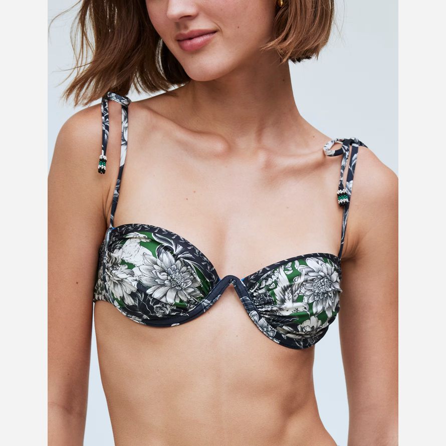 womens madewell agua bendita haut de bikini multicolore